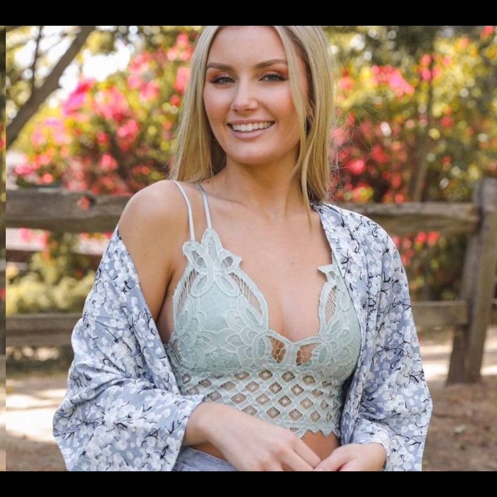 Lace Bralette in Sage